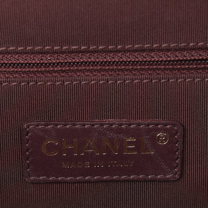 Chanel Metallic Lambskin Quilted Small Coco Boy Camera Case Gold 5 of 12