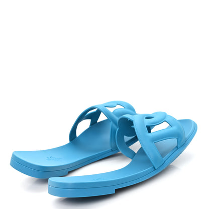 Hermes Rubber Aloha Sandals 39 Bleu Vif 5 of 9