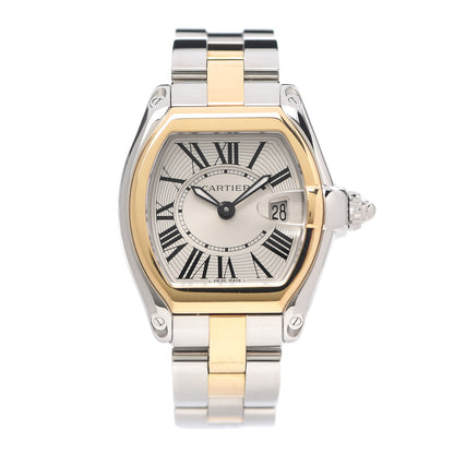 Cartier Stainless Steel 18K Yellow Gold 31mm Roadster Quartz Watch 1 of 5