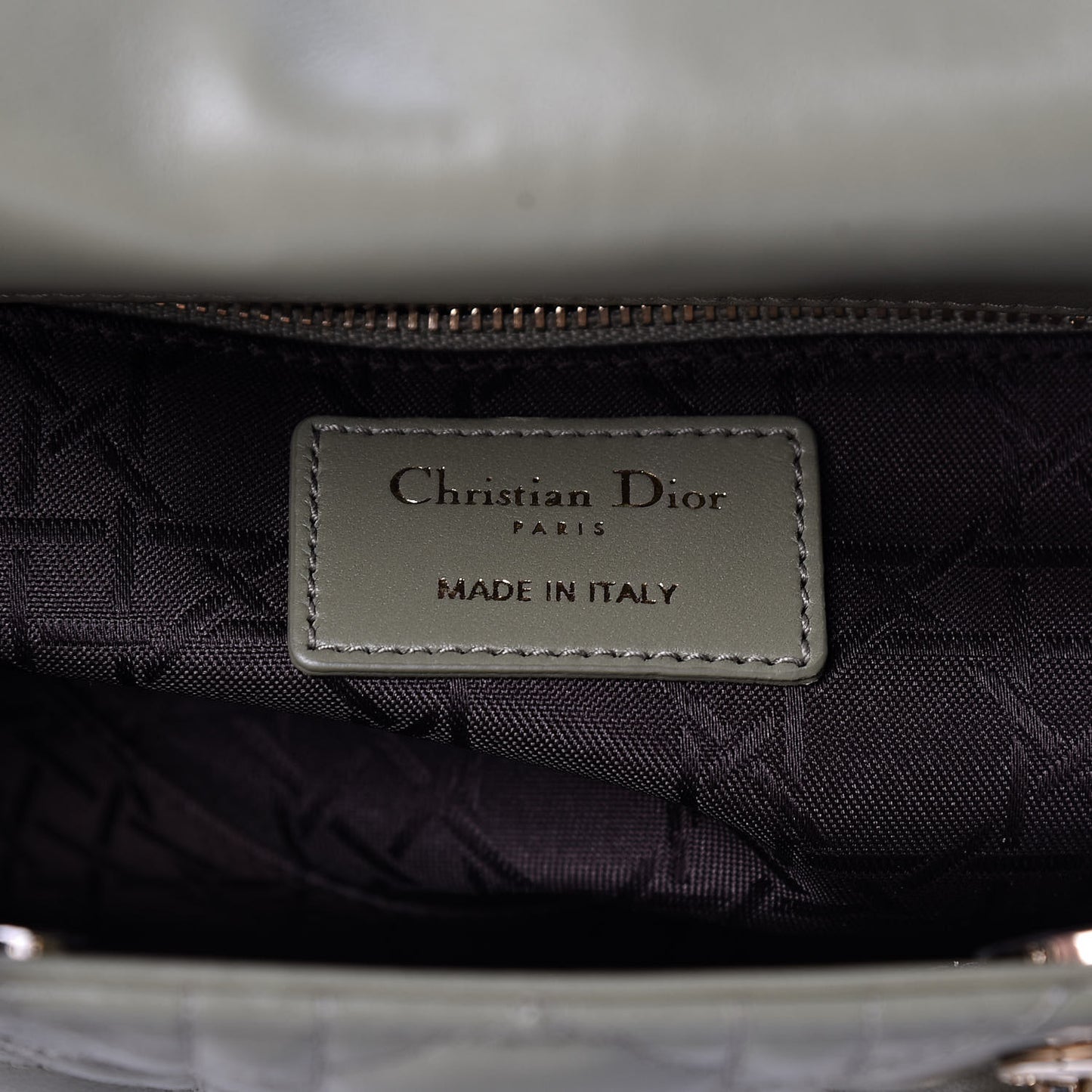 Lambskin Cannage Small My ABCDior Lady Dior Army Green