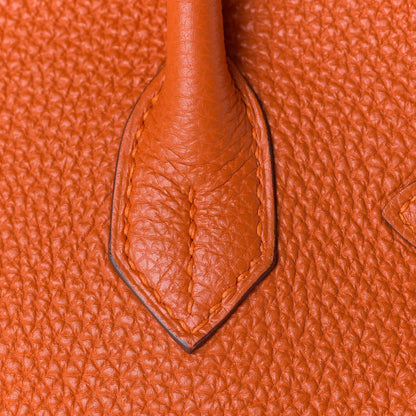Hermes Togo Birkin 30 Orange 15 of 32