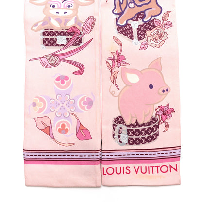Louis Vuitton Silk Monogram Superstition Bandeau Rose Clair 2 of 8