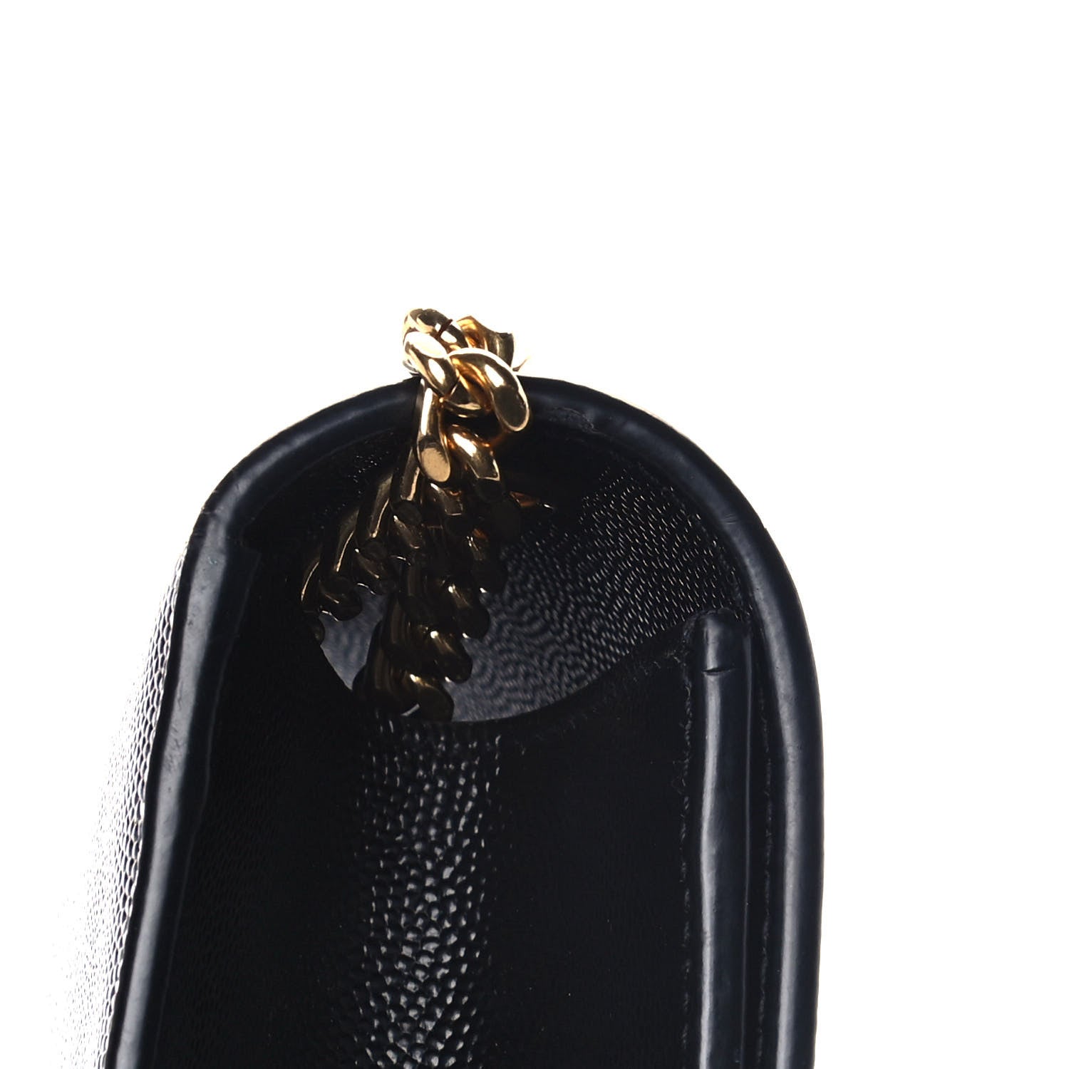 Saint Laurent Grain De Poudre Medium Classic Monogram Kate Satchel Black 10 of 15
