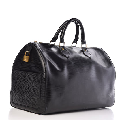 Louis Vuitton Epi Speedy 40 Black 3 of 18