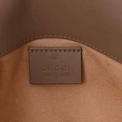 Gucci Calfskin Matelasse Super Mini GG Marmont Shoulder Bag Porcelain Rose 6 of 9