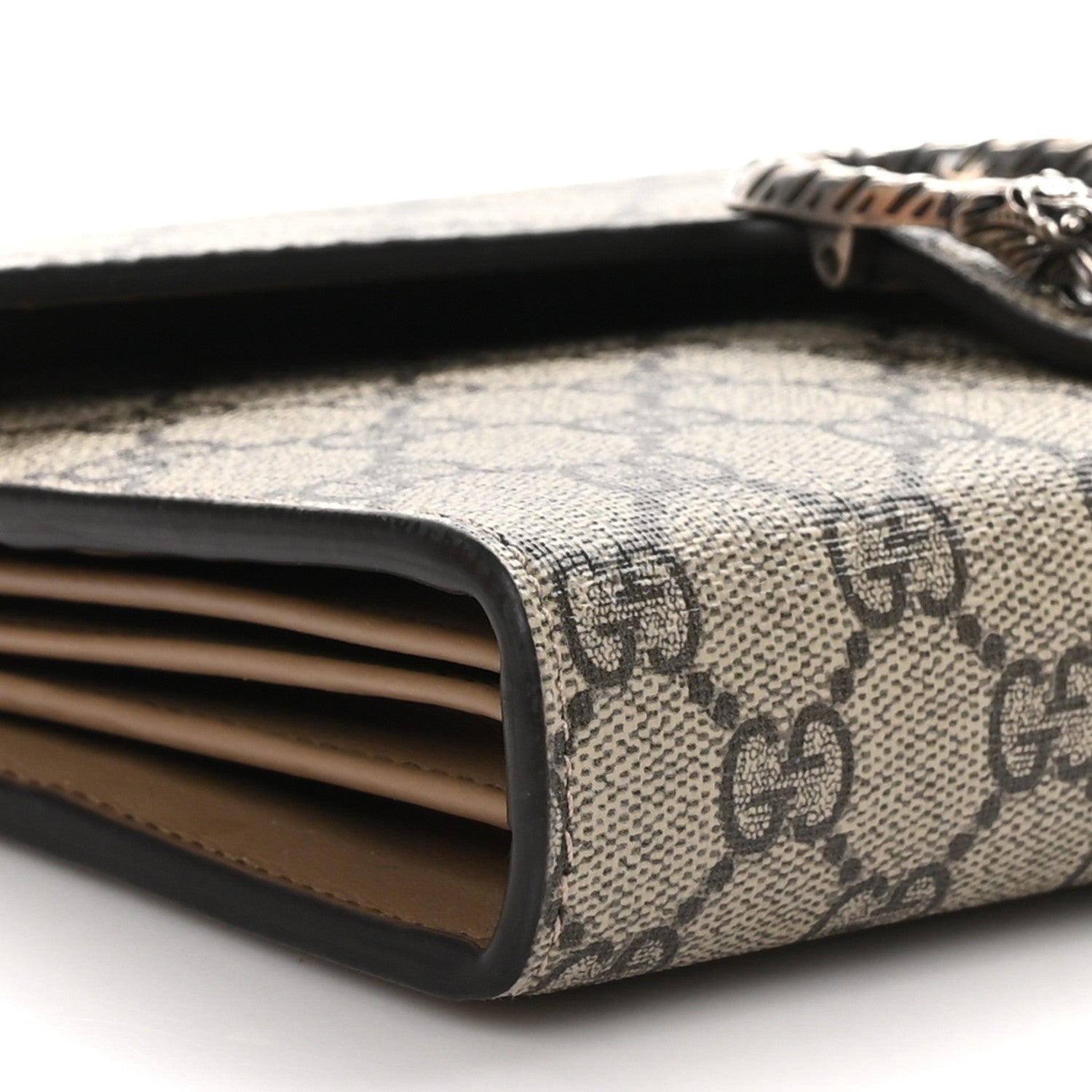 Gucci GG Supreme Monogram Mini Dionysus Chain Wallet Beige Taupe 10 of 12