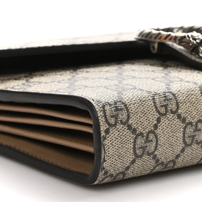 Gucci GG Supreme Monogram Mini Dionysus Chain Wallet Beige Taupe 10 of 12