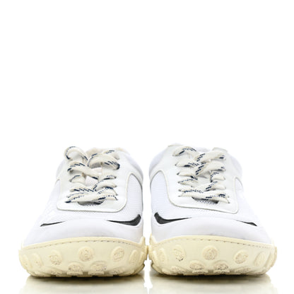 Chanel Calfskin Mesh Lycra Womens Logo Sneakers 40 White 2 of 9