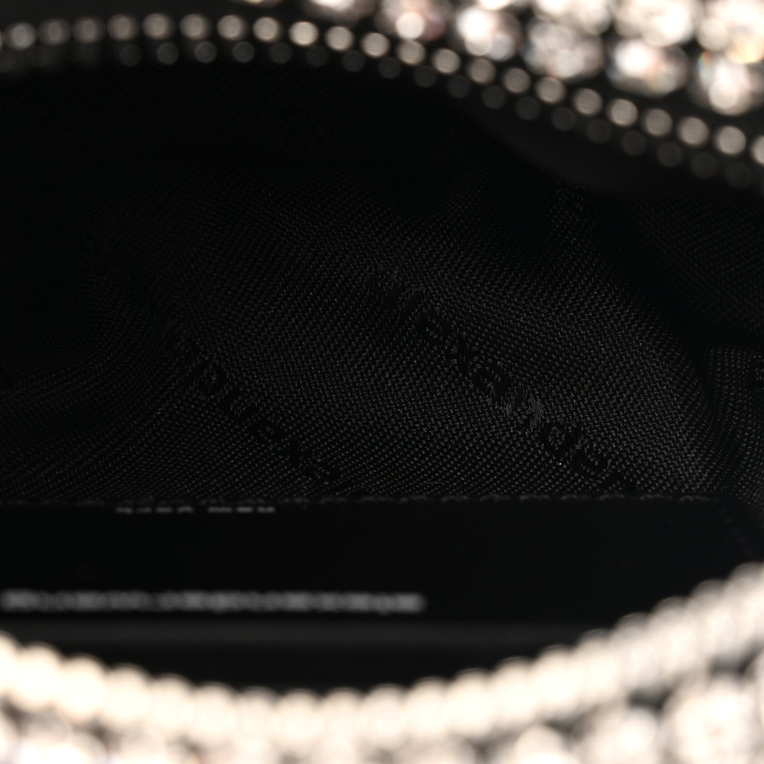 Alexander Wang Mesh Crystal Rhinestone Mini Heiress Pouch Black Silver 5 of 12