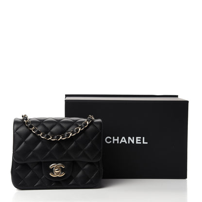 Chanel Lambskin Quilted Mini Square Flap Black 11 of 11