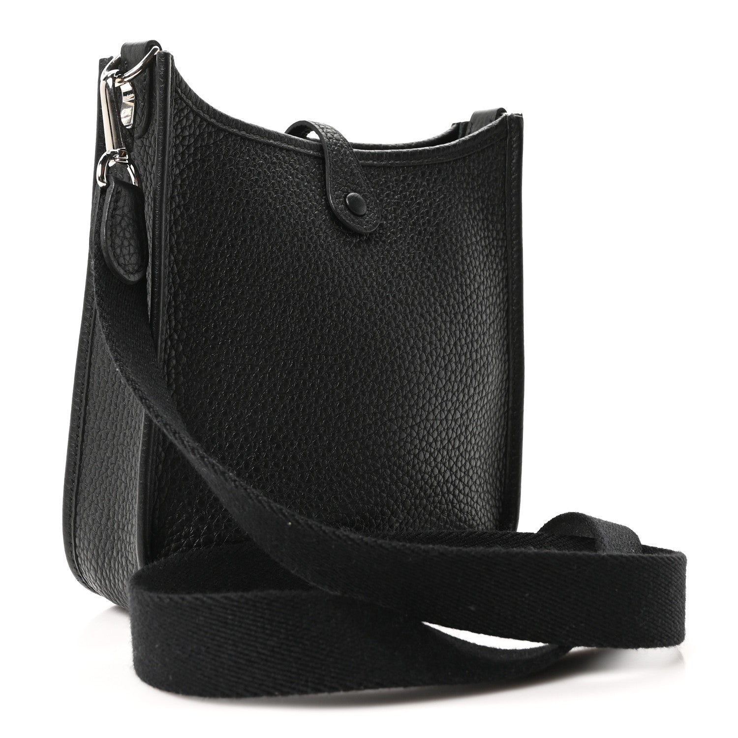 Hermes Taurillon Clemence Evelyne TPM Black 3 of 11