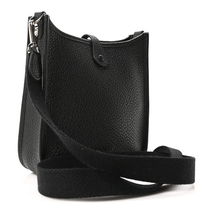 Hermes Taurillon Clemence Evelyne TPM Black 3 of 11