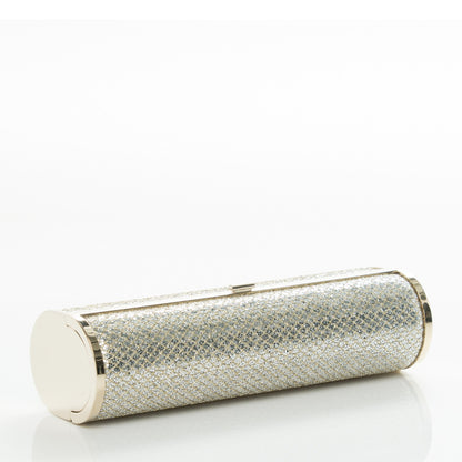 Jimmy Choo Lame Glitter Tube Clutch Light Gold 4 of 7