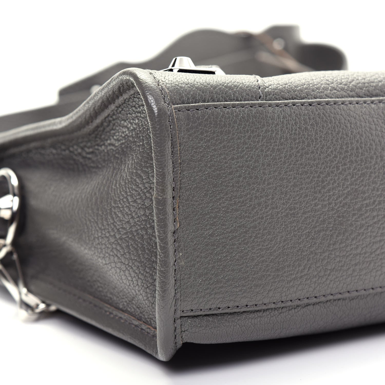 Balenciaga Chevre Silver Metallic Edge Hardware S City Gris Acier 6 of 15
