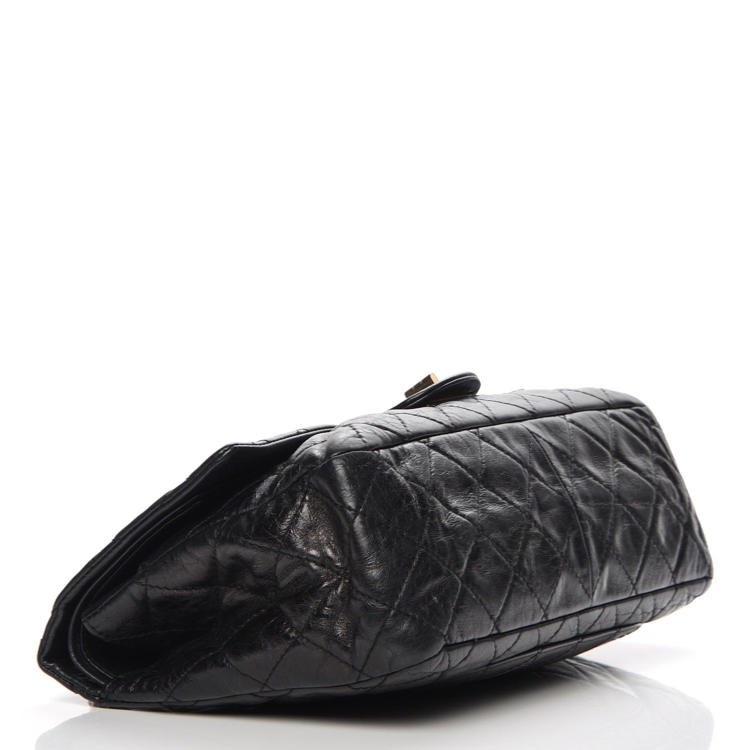 Chanel Glazed Calfskin 2.55 Reissue 227 Flap Black 4 of 7