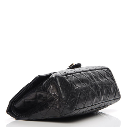 Chanel Glazed Calfskin 2.55 Reissue 227 Flap Black 4 of 7