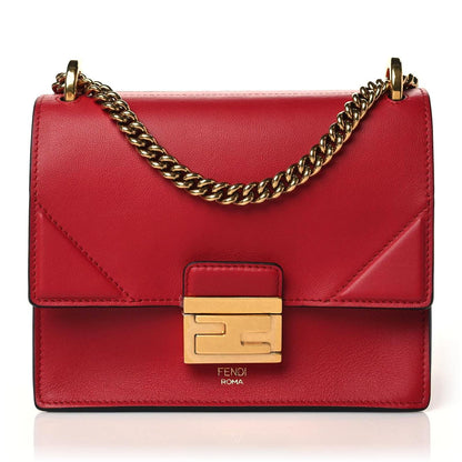 Fendi Vitello Grace Matte Small Kan U Shoulder Bag Fragola 1 of 8