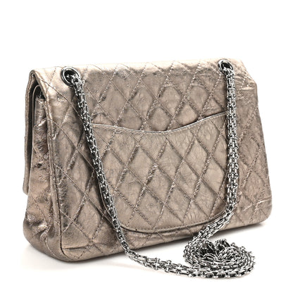 Chanel Metallic Aged Calfskin Quilted 2.55 Reissue 226 Flap Dark Gold 3 of 9