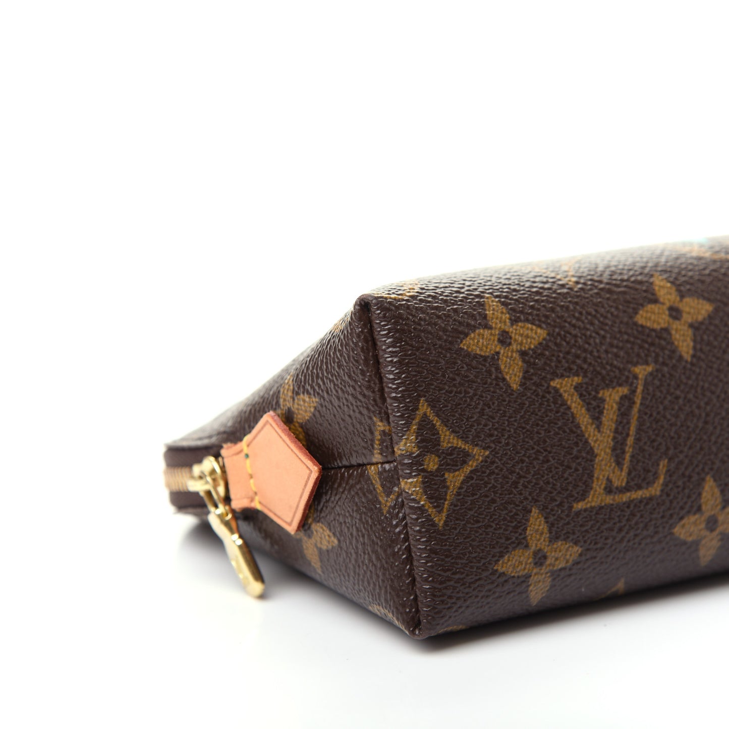 Monogram V Cosmetic Pouch Turquoise