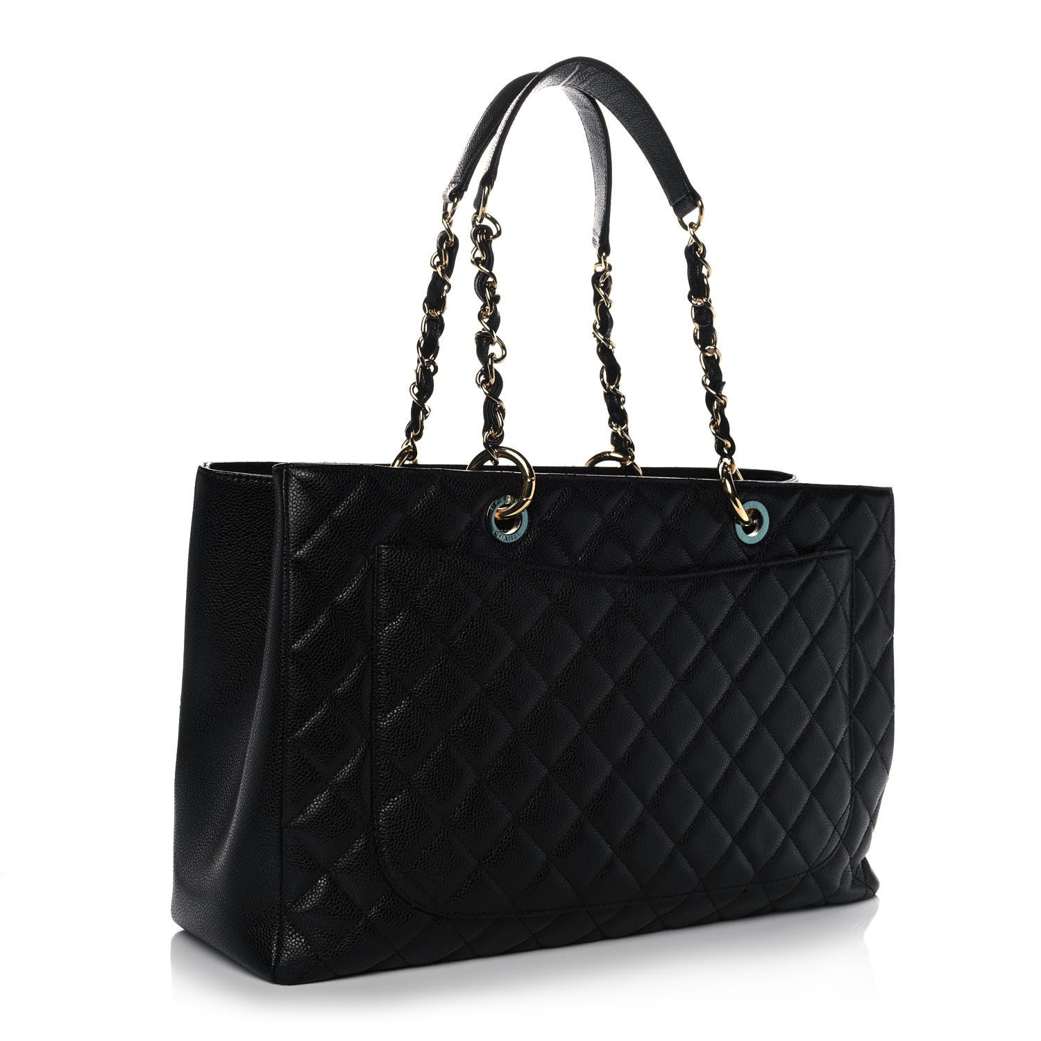 Chanel Caviar Quilted XL Grand Shopping Tote GST Black 3 of 11