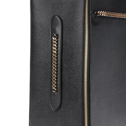 Stella McCartney Grainy Vegetarian Leather 4 Wheel Falabella Travel Suitcase Black 8 of 13