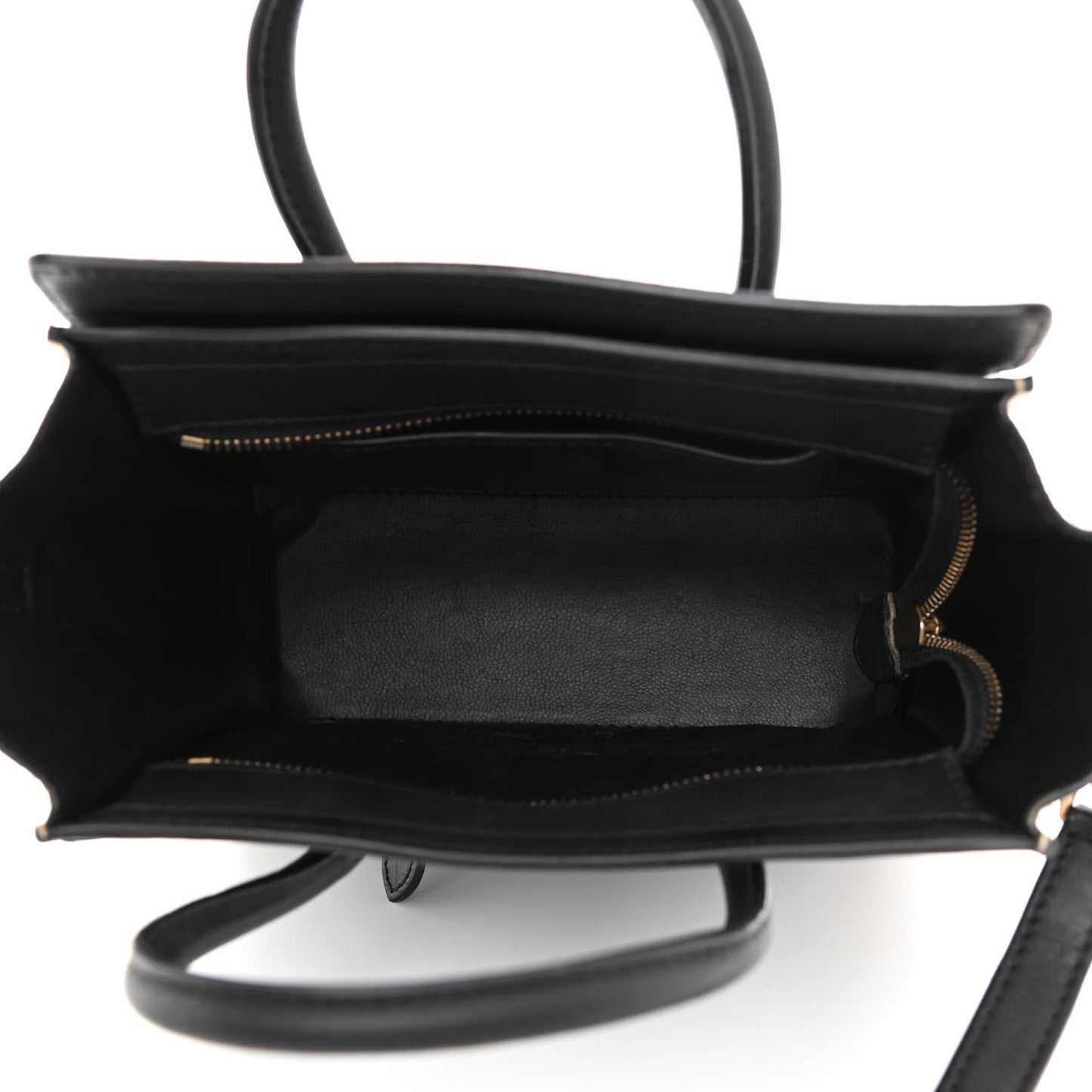 Canvas Smooth Calfskin Nano Tri-Color Luggage Navy Blue