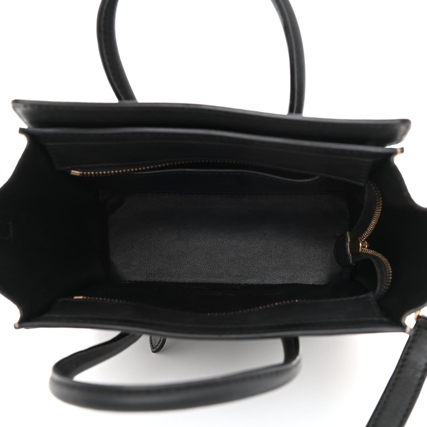 Celine Canvas Smooth Calfskin Nano Tri-Color Luggage Navy Blue 5 of 8