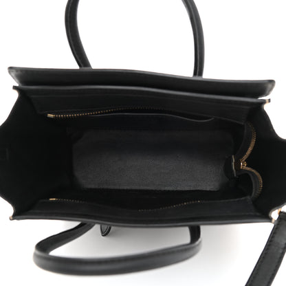 Celine Canvas Smooth Calfskin Nano Tri-Color Luggage Navy Blue 5 of 8