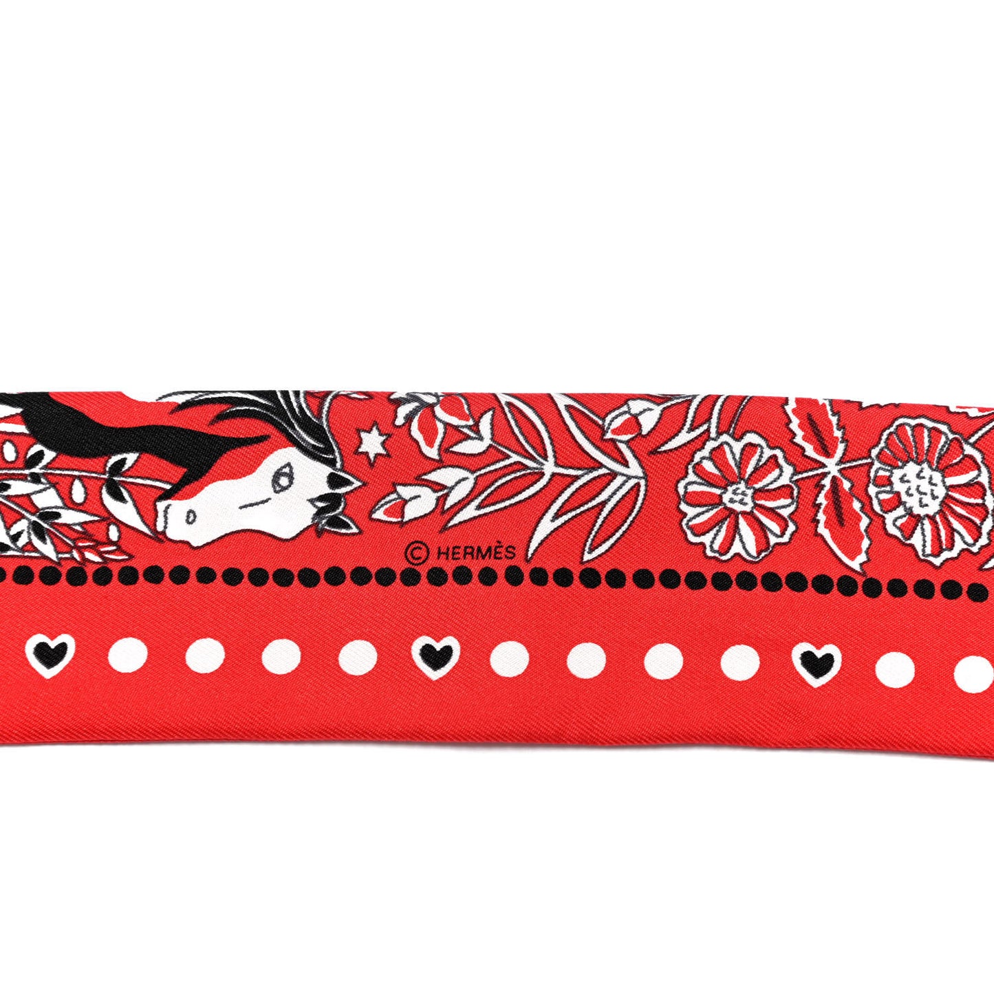 Silk Entre Ciel Et Mer Twilly Rouge White Black