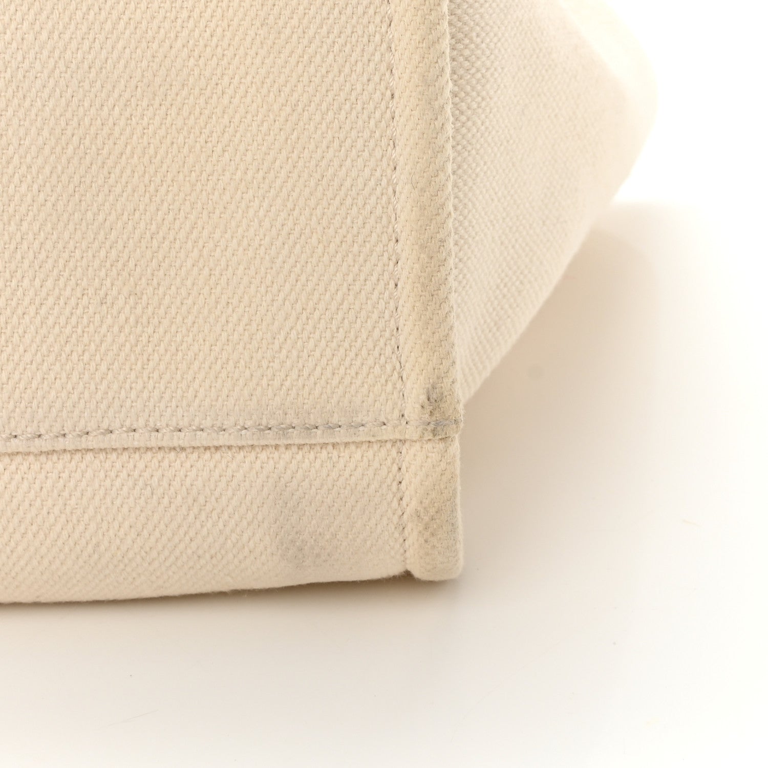 Chanel Canvas Pearl Medium Deauville Tote Ecru Beige 20 of 28