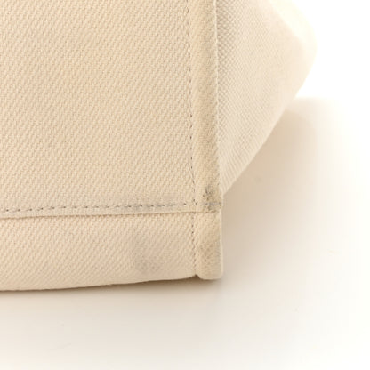Chanel Canvas Pearl Medium Deauville Tote Ecru Beige 20 of 28