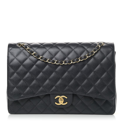 Chanel Caviar Quilted Maxi Double Flap Black 1 of 5