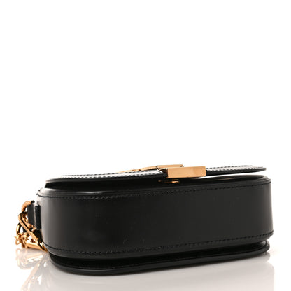 Versace Calfskin Small Greca Goddess Shoulder Bag Black 3 of 8