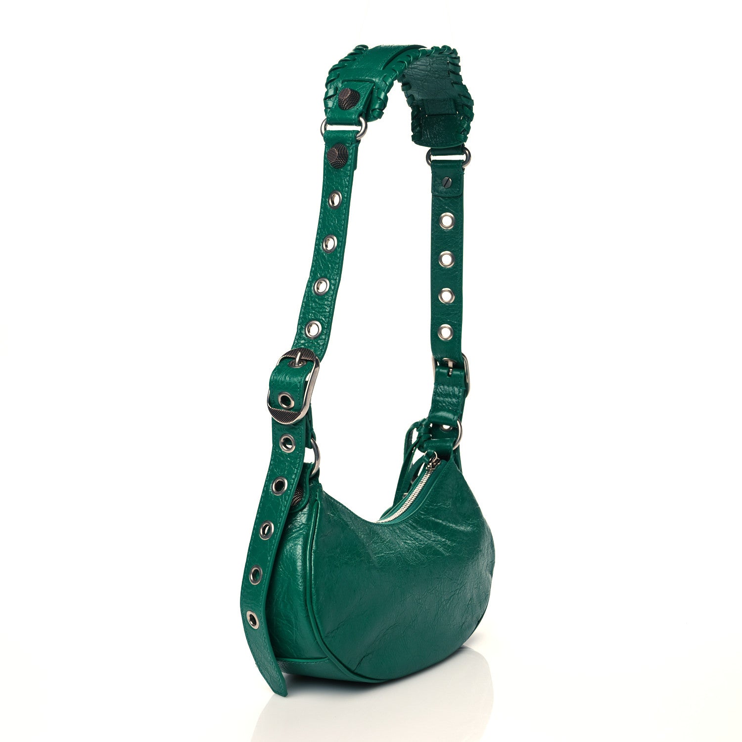 Balenciaga Agneau Arena XS Le Cagole Shoulder Bag Jade 3 of 10