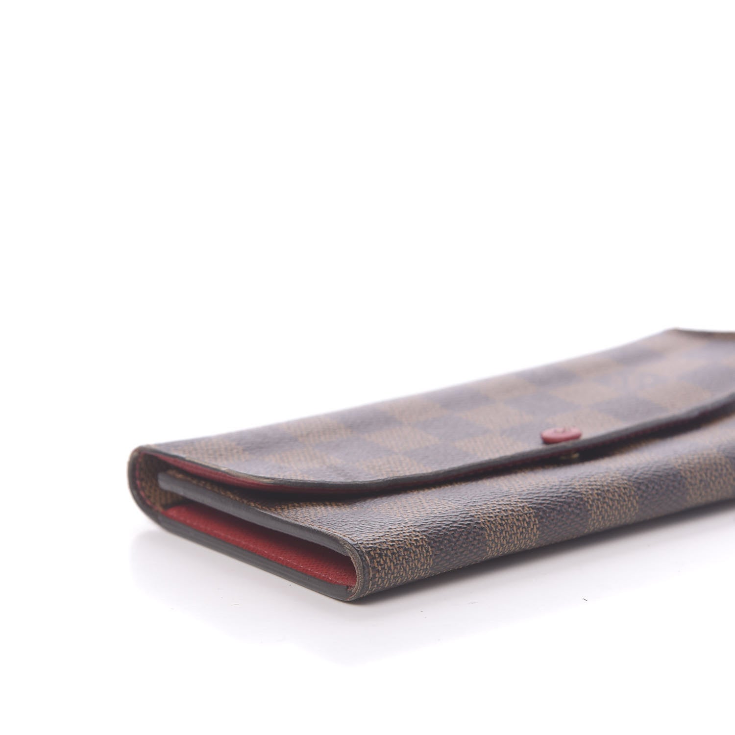 Louis Vuitton Damier Ebene Emilie Wallet Red 7 of 11