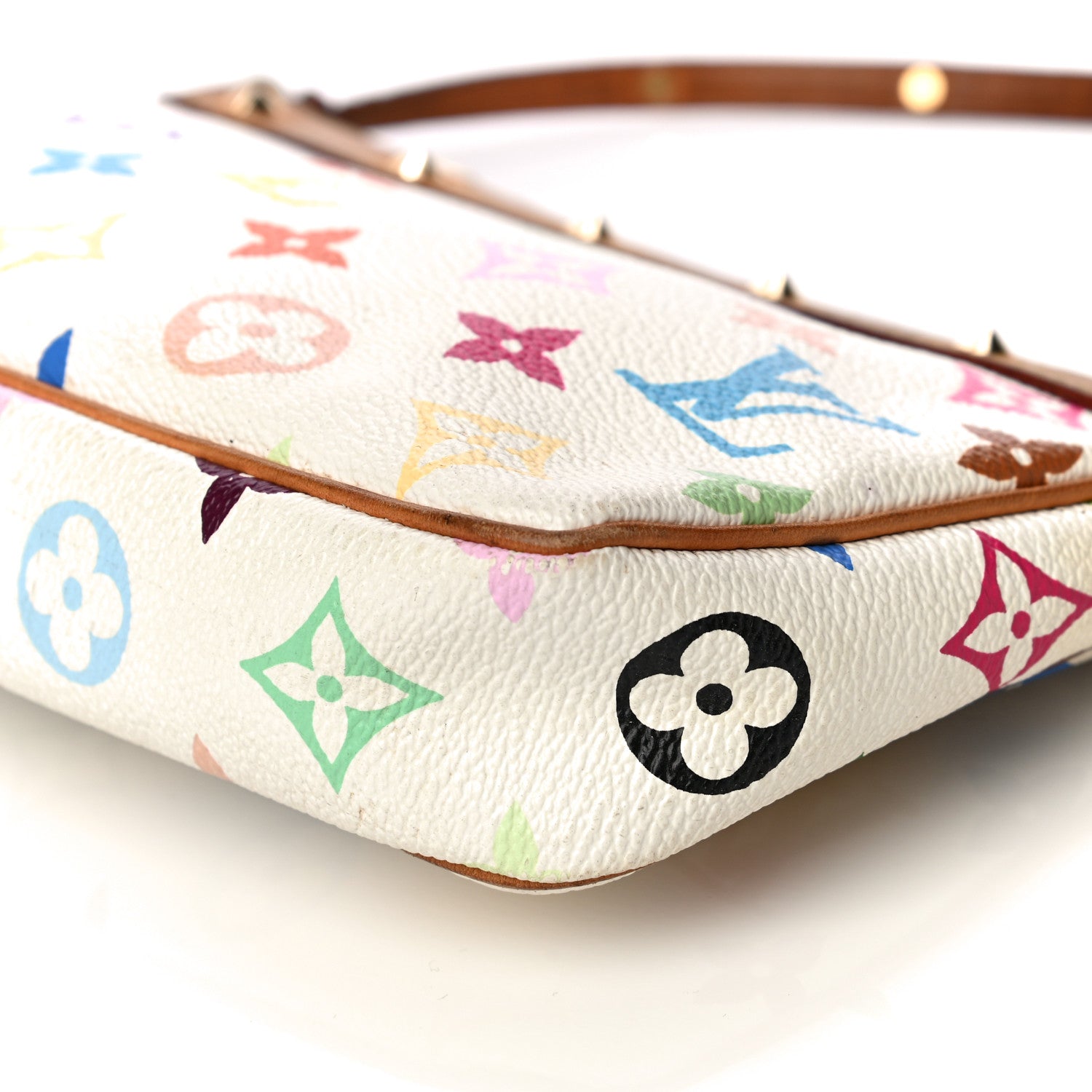 Louis Vuitton Monogram Multicolor Pochette Accessories White 9 of 13