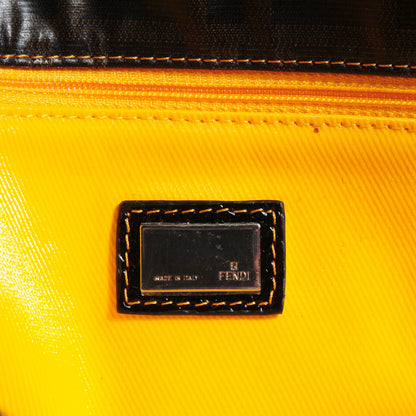 Fendi Zucca Spalmati Matrioska Roll Tote Tobacco Black 6 of 9