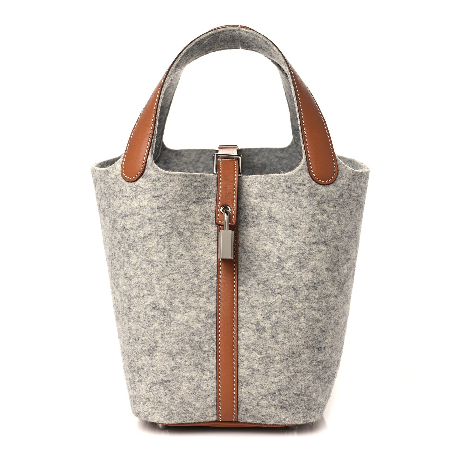 Hermes Feutre Swift Picotin Lock 18 PM Gris Clair Gold 1 of 10