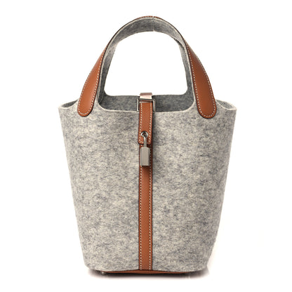 Hermes Feutre Swift Picotin Lock 18 PM Gris Clair Gold 1 of 10