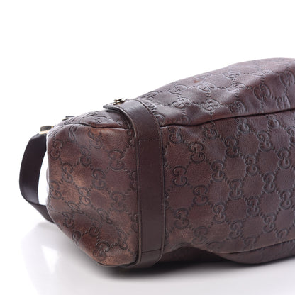 Gucci Guccissima Medium Abbey Shoulder Bag Chocolate 8 of 9