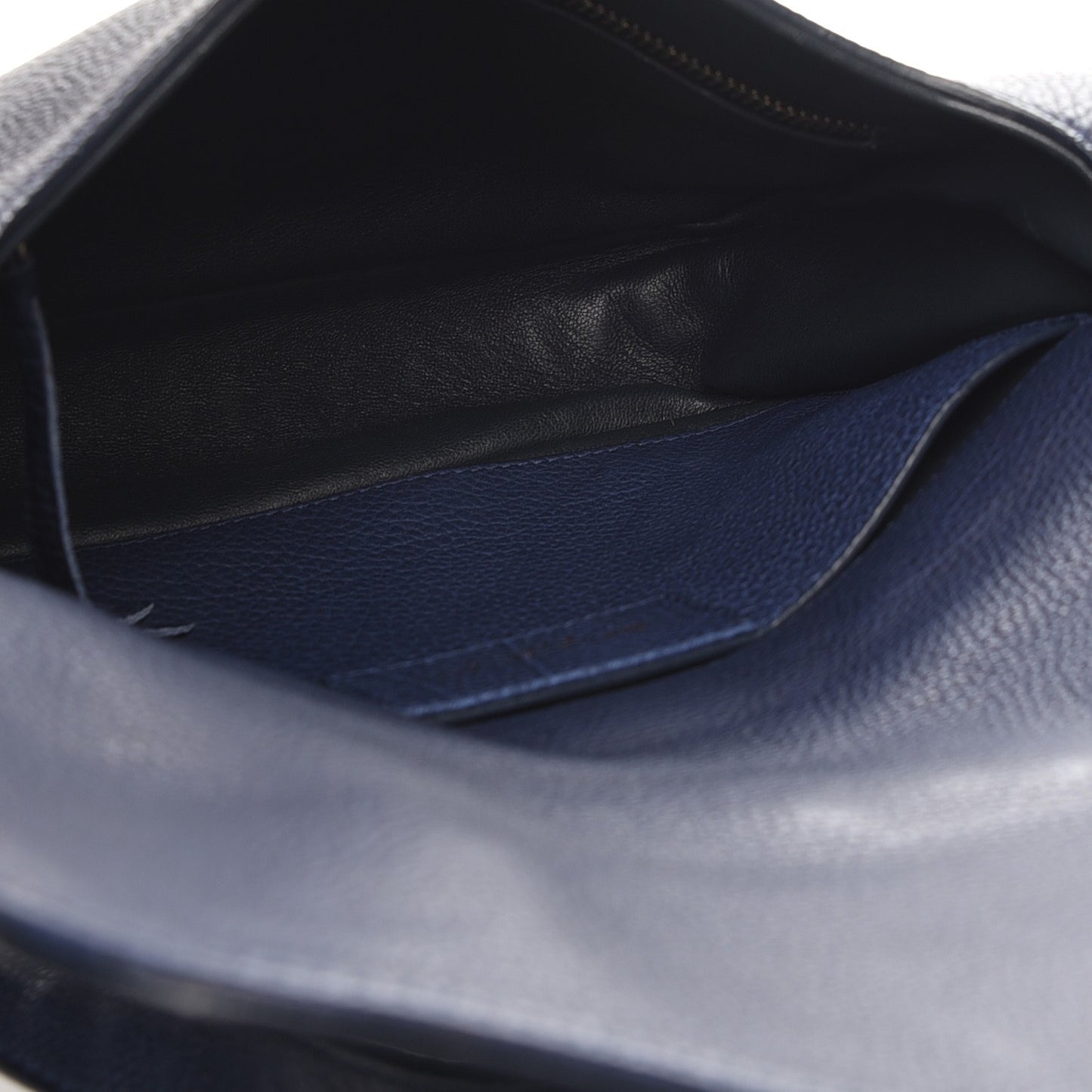 Grained Calfskin S Tube Bleu Nautique