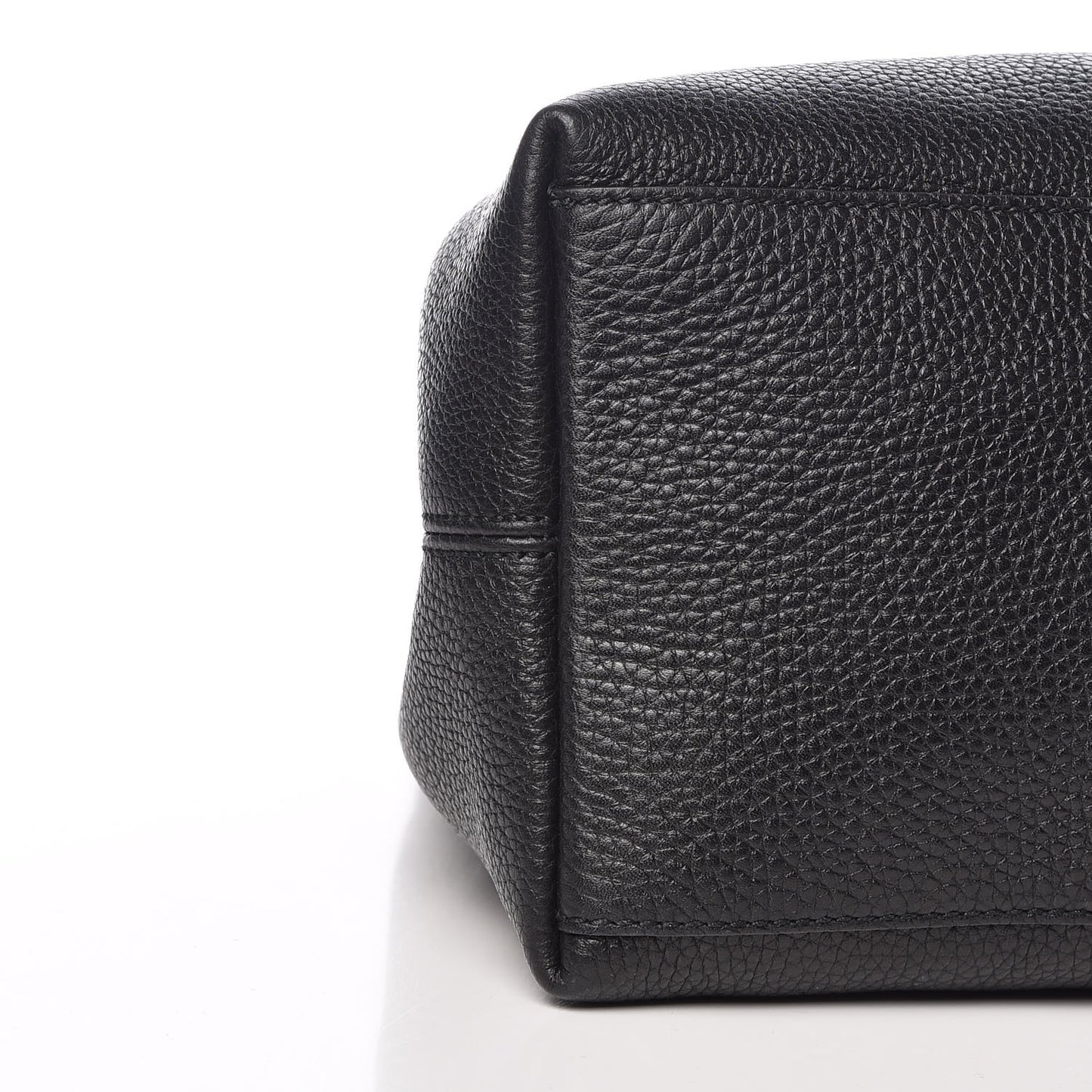 Pebbled Calfskin Medium Soho Chain Shoulder Bag Black