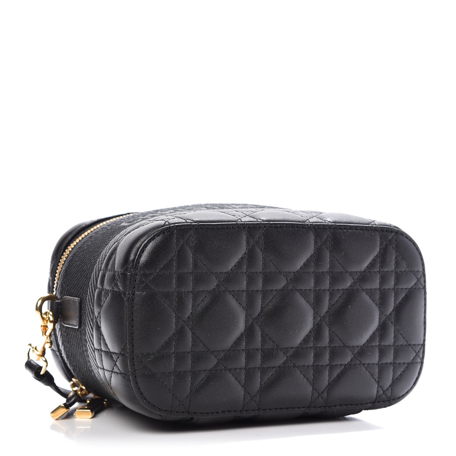 Christian Dior Lambskin Cannage Small Diortravel Vanity Case Black 4 of 8