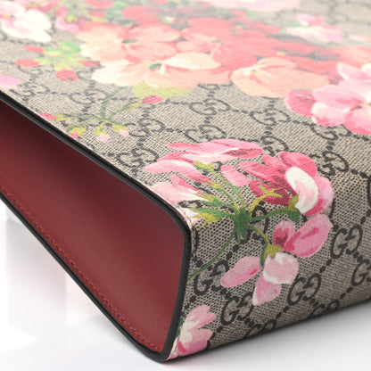 Gucci GG Supreme Monogram Blooms Large Cosmetic Case Beige Multicolor Dry Rose 7 of 11
