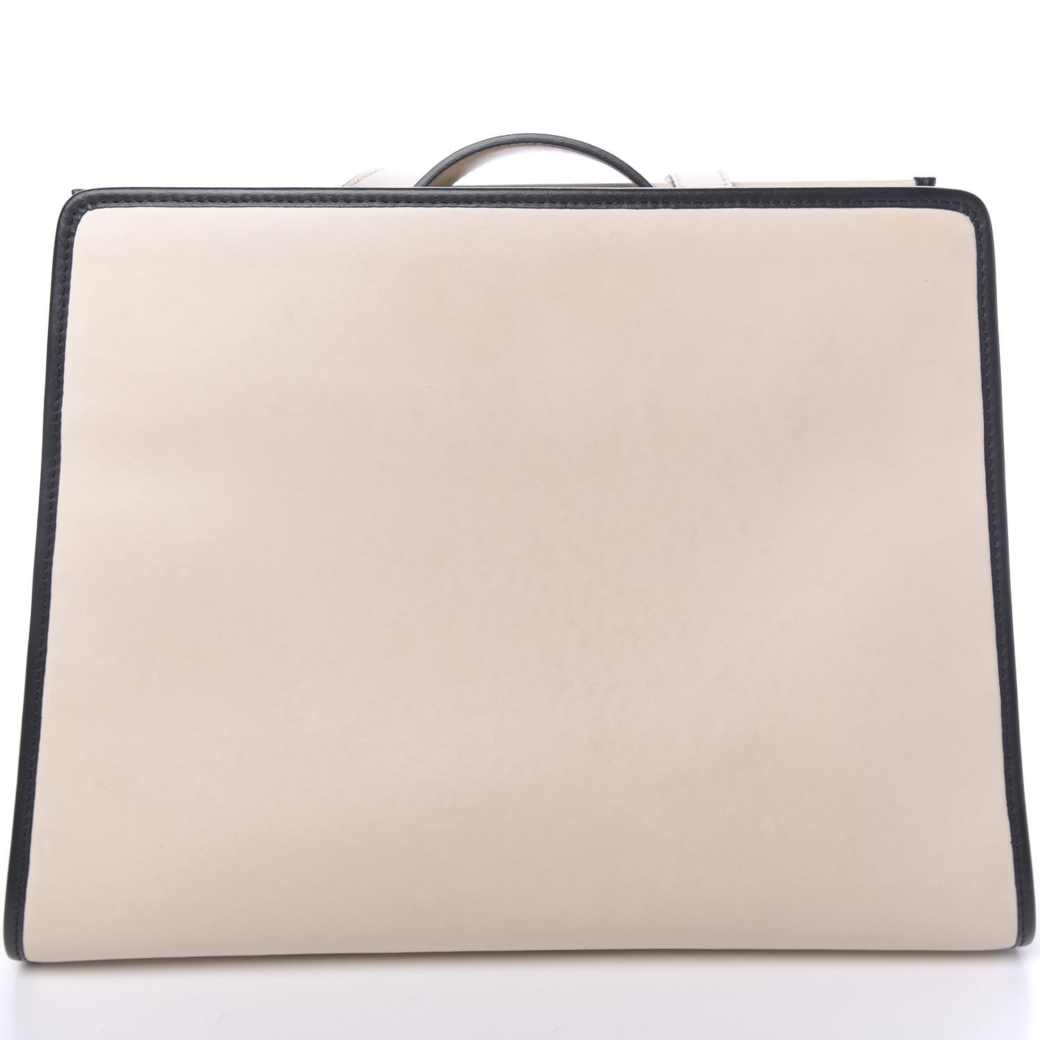 Fendi Vitello Century Opaco F is Fendi Bi-Color Regular Runaway Satchel Camelia Black 10 of 16