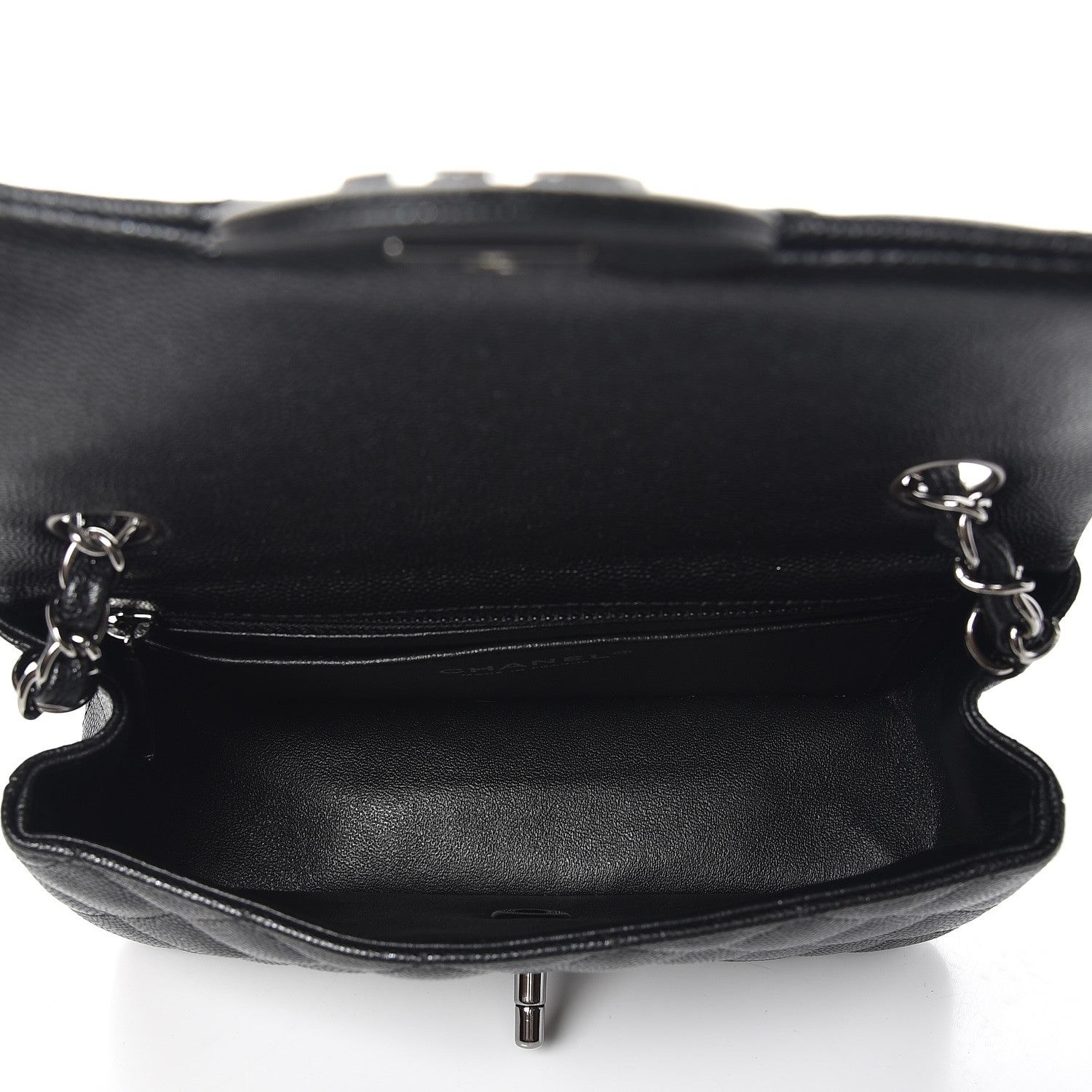 Chanel Iridescent Caviar Quilted Mini Rectangular Flap Black 5 of 8