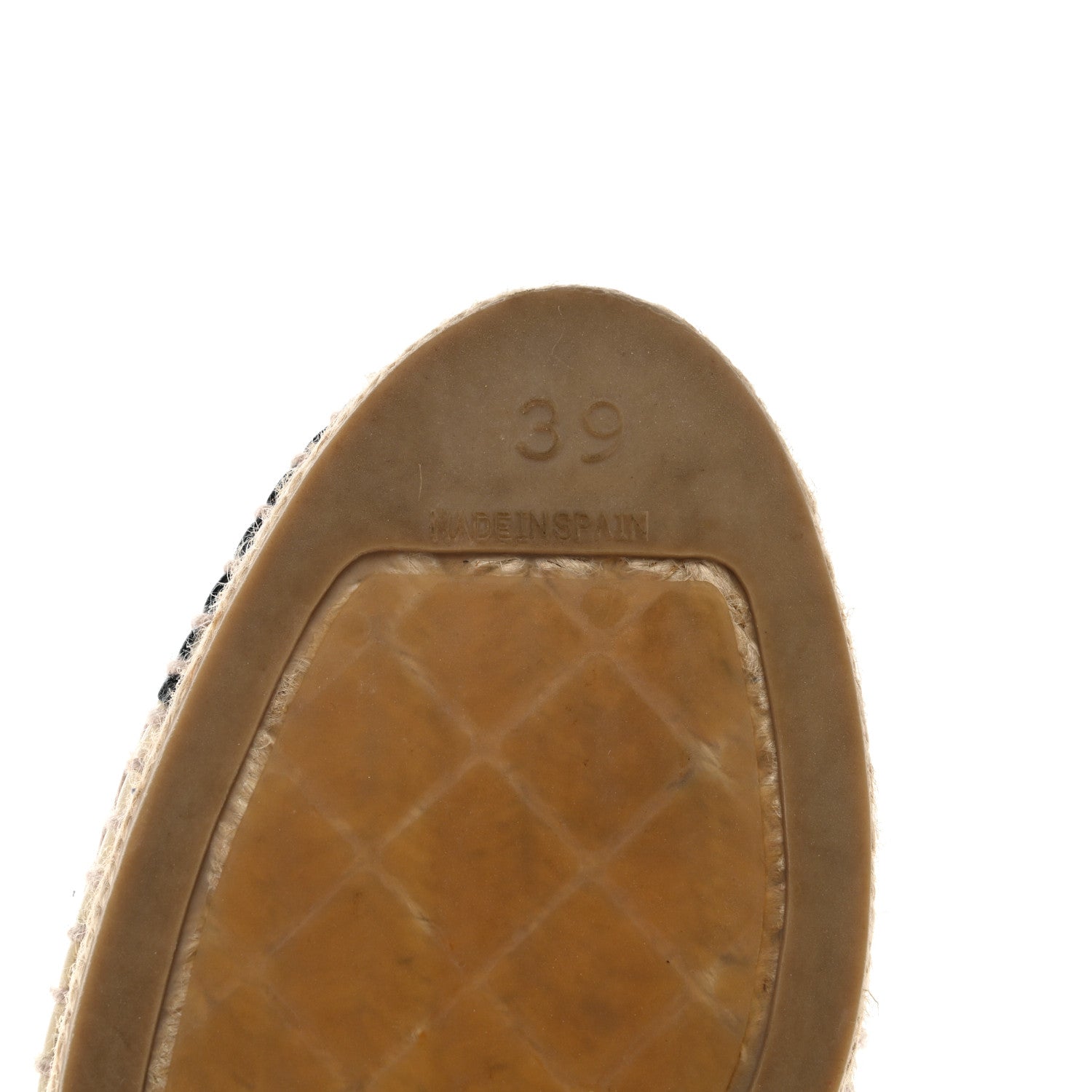 Chanel Lambskin CC Espadrilles 39 White Black 8 of 12