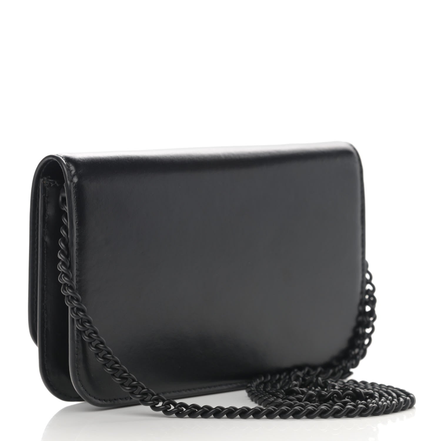Balenciaga Smooth Calfskin B Wallet on Chain Black 3 of 14