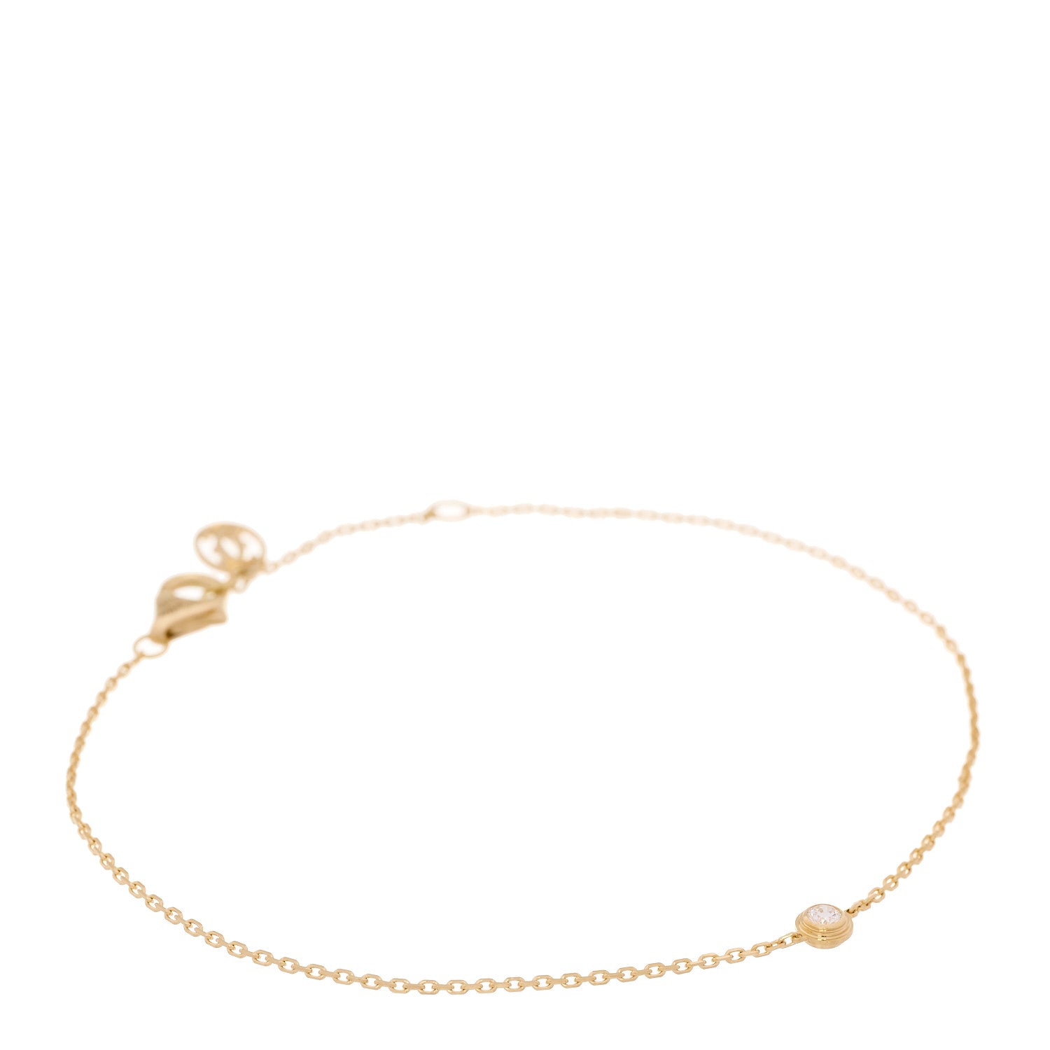 Cartier 18K Yellow Gold Diamond XS D'Amour Bracelet 1 of 6