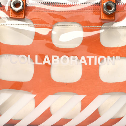 Off-White X Heron Preston PVC Transparent Crossbody Bag Orange White 10 of 19